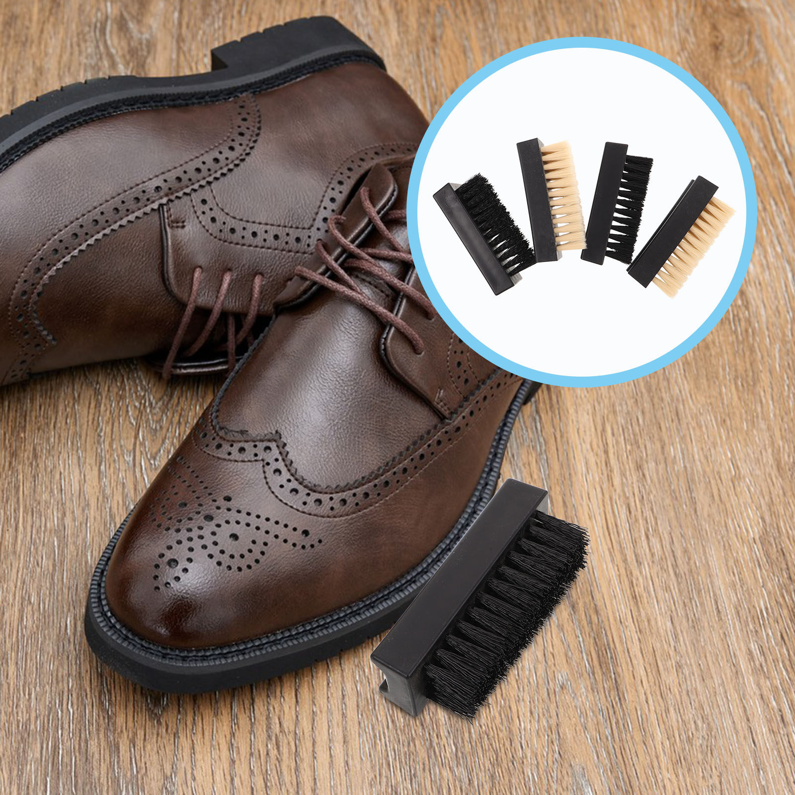 Sneaker Care Suede - Ensemble de 4 brosses de nettoyage